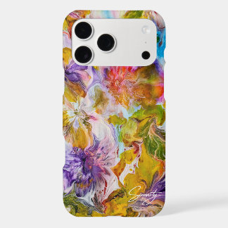 iPhone 17 Pro Max Slim Glossy Abstract Art Case