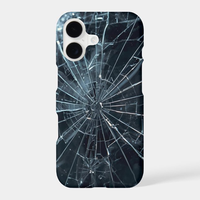 iPhone 17 Protective Case – Broken Glass Design, R (Back)