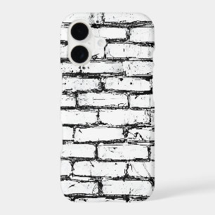 iPhone 17 Protective Case – White Brick Wall Art 