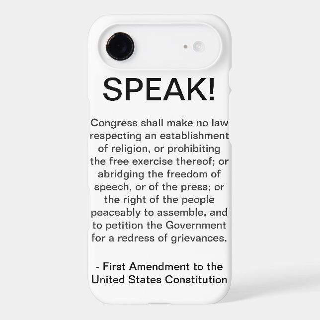 iPhone 4/4S Case - First Amendment (Back)