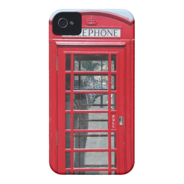 iPhone 4: Classic red telephone box photo Case-Mate iPhone Case (Back)