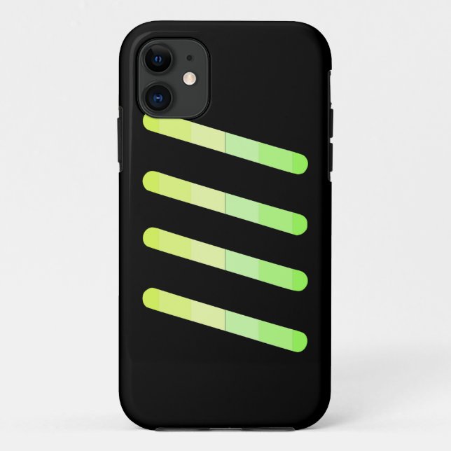 Iphone 5/5 s Coque jaune-vert (Dos)