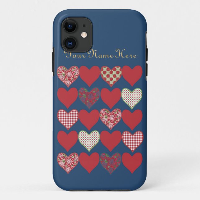 iPhone 5/5s Coque pour Personnaliser, Coeurs et Ro (Dos)