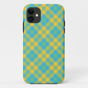 iPhone 5/5s Xtreme Case: Blue Yellow Green: Plaid 11 Case