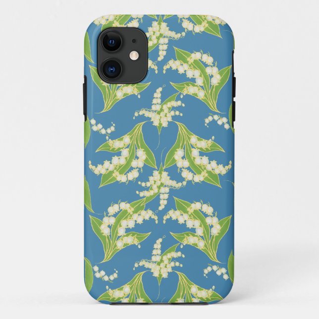 iPhone 5/5s Xtreme Case Lilies of the Valley, Blue (Back)