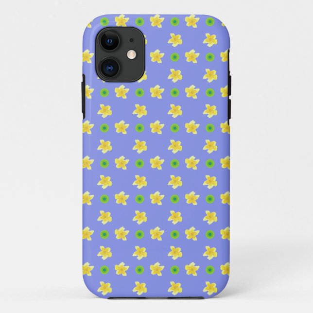iPhone 5/5s Xtreme Coque : Primroses, Polkas, Mauv (Dos)