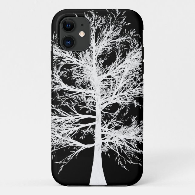 iPhone 5 à peine Coque blanc sur noir (Dos)