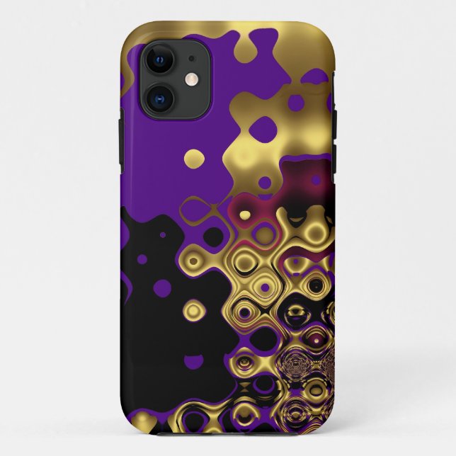 iPhone 5 Abstract Purple Gold Case-Mate iPhone Case (Back)