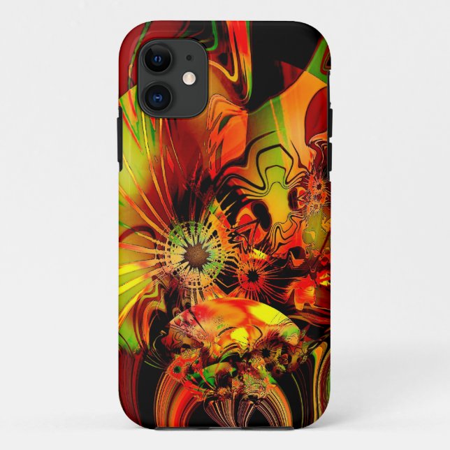 iPhone 5 Abstract Yellow Green Gold Case-Mate iPhone Case (Back)