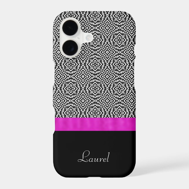 Iphone 5 Abstrait noir et blanc Coque (Verso)