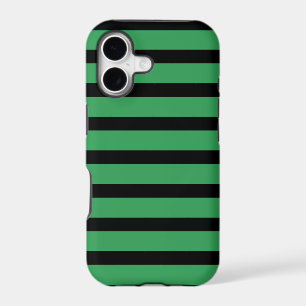 iPhone 5 Barely There Case Black Green Stripes