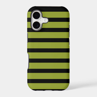 iPhone 5 Barely There Case Black Green Stripes