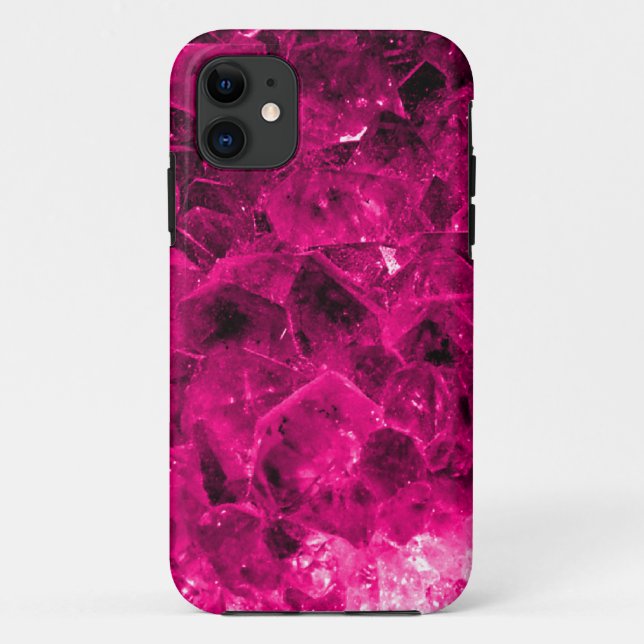 iPhone 5 Barely There Case Hot Pink Crystals (Back)