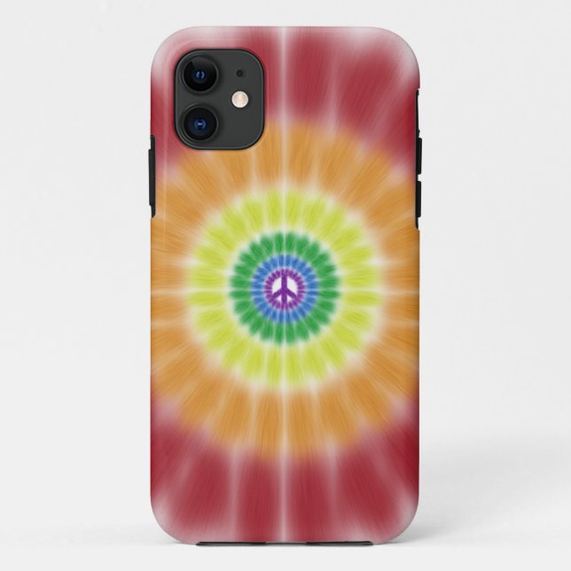 iPhone 5 Barely There Case, Rainbow Peace Burst Case-Mate iPhone Case (Back)