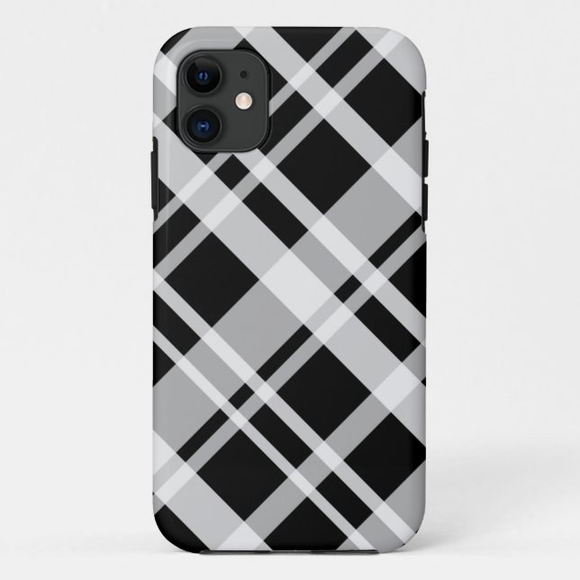 iPhone 5 Black Plaid Case-Mate Case (Back)