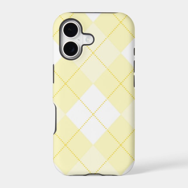 iPhone 5 Case - Argyle Squares - Sunshine (Back)