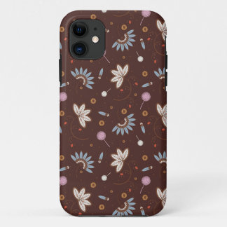 iPhone 5 case - Brown floral