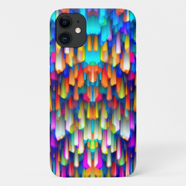 iPhone 5 Case Colourful digital art splashing (Back)