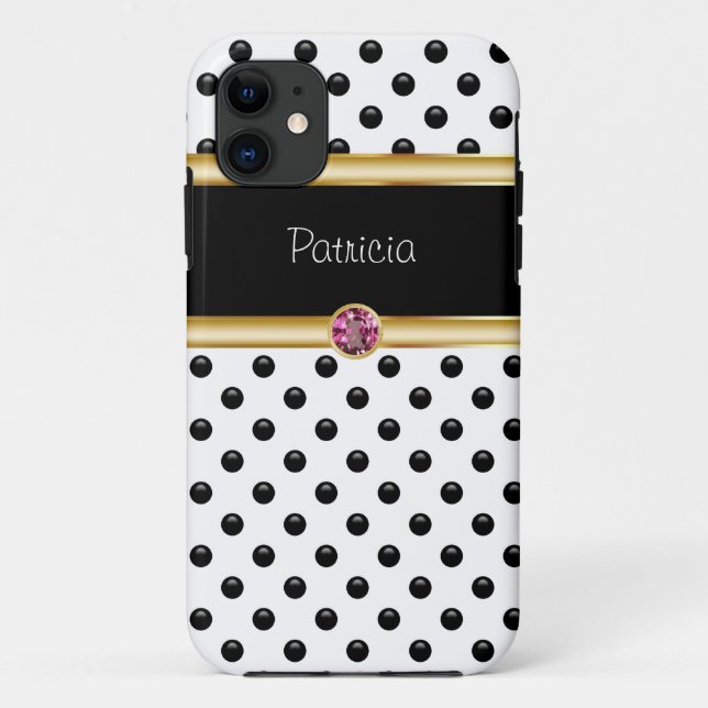 iPhone 5 Case Jewelled Monogram (Back)