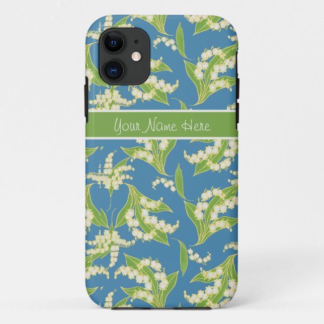 iPhone 5 Case-Mate case Lilies of the Valley Blue (Back)