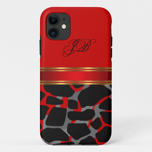 iPhone 5 Case-Mate Case Wild Red Black (Back)
