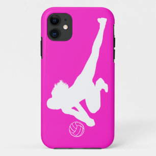 iPhone 5 Case-Mate Dig Silhouette White on Pink iPhone 11 Case