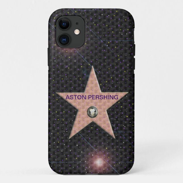 iPhone 5 case Template Hollywood Star change text (Back)