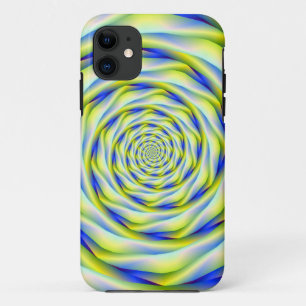 iPhone 5 Case  Vortex in Blue and Yellow