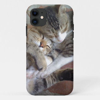 iPhone 5 case with kittens napping