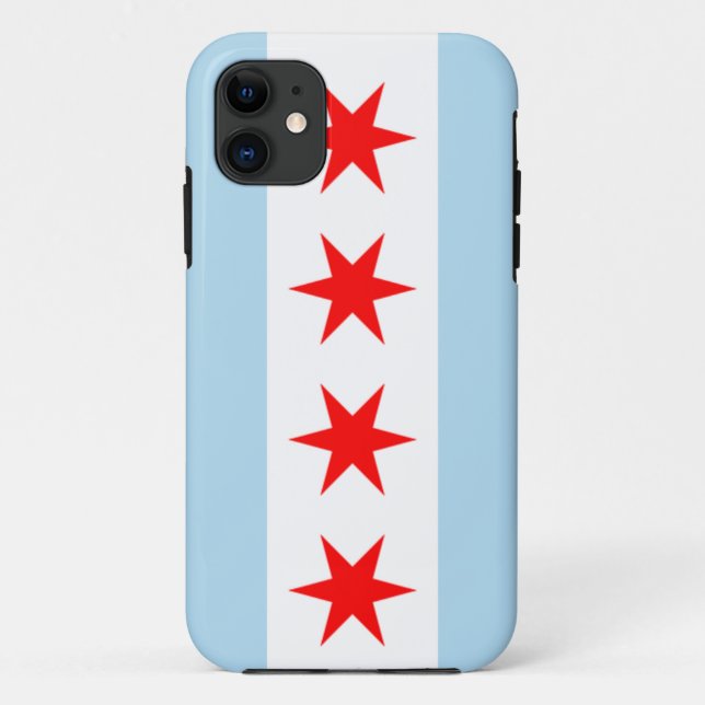 iPhone 5 chicago flag phone case (Back)