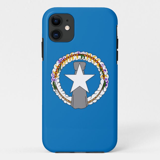 IPhone 5 Coque avec drapeau de l'île Mariana du No (Dos)