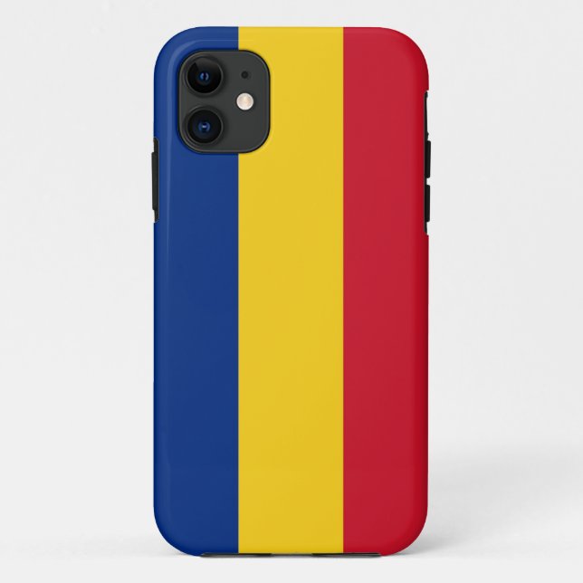 IPhone 5 Coque avec drapeau de Roumanie (Dos)