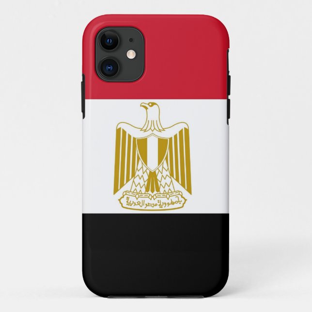 IPhone 5 Coque avec drapeau d'Egypte (Dos)