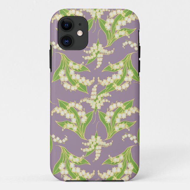 iPhone 5 Coque-Mate coque Lilies de la Vallée Mauv (Dos)