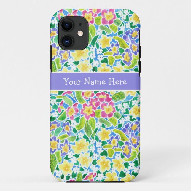 iPhone 5 Coque-Mate Coque personnalisé, Primroses  (Dos)
