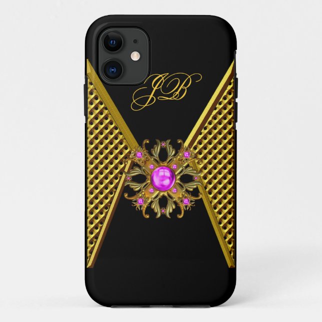 iPhone 5 Coque-Mate Coque rose or noir (Dos)