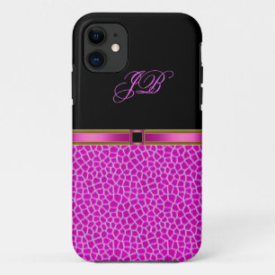 iPhone 5 Coque-Mate Coque rose sauvage noir
