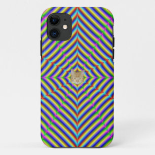 iPhone 5 Dizzy Geometry + or - Cat 11 Case