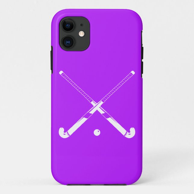 iPhone 5 Field Hockey Silhouette Purple Case-Mate iPhone Case (Back)