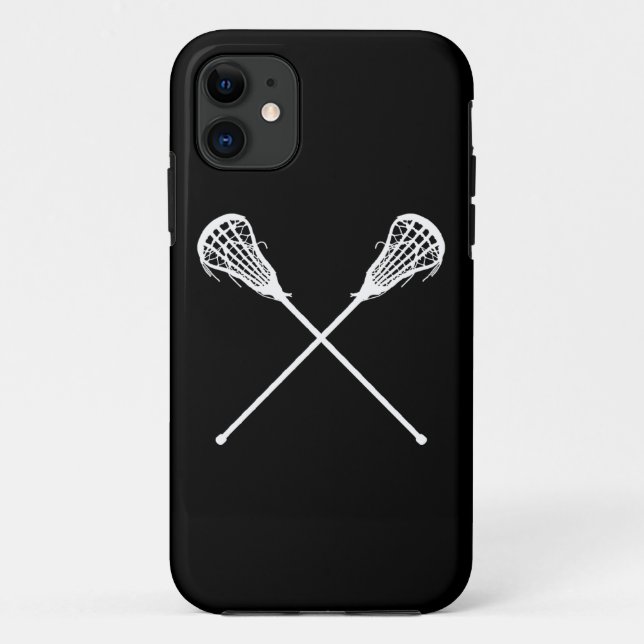 iPhone 5 Lacrosse Sticks Black Case-Mate iPhone Case (Back)