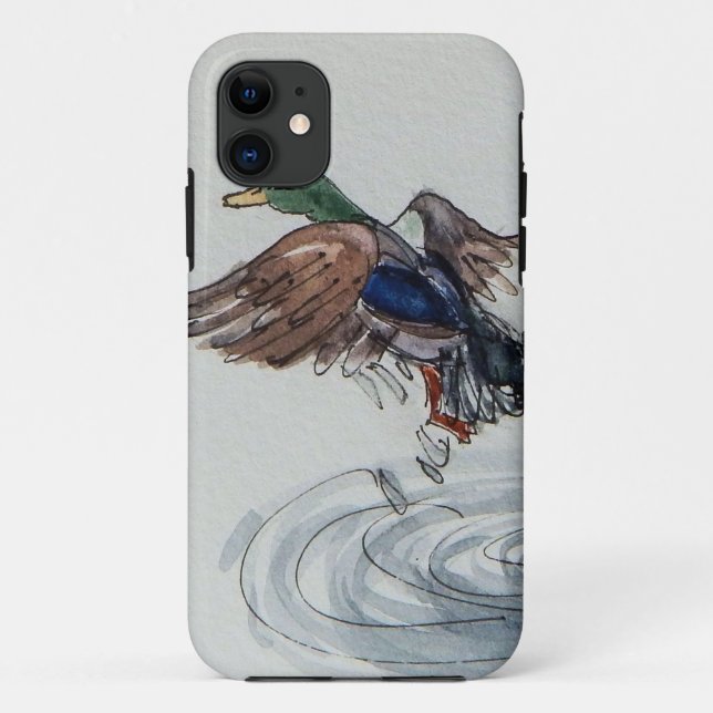 iPhone 5 Phone Case with Duck Watercolor (Back)