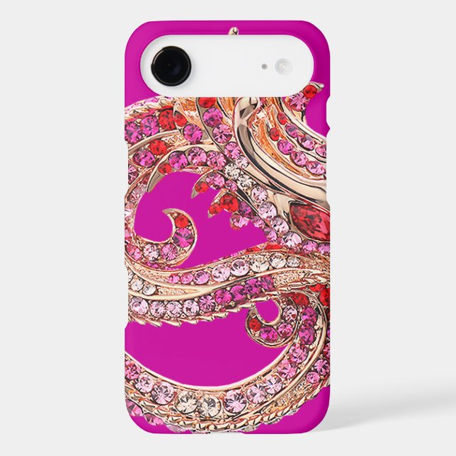 iPhone 5 Pretty Pink Bejeweled Case-Mate iPhone Case (Back)