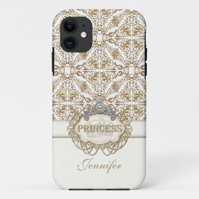 IPhone 5 Princess Jewel Bling Crown Personalized Case-Mate iPhone Case (Back)
