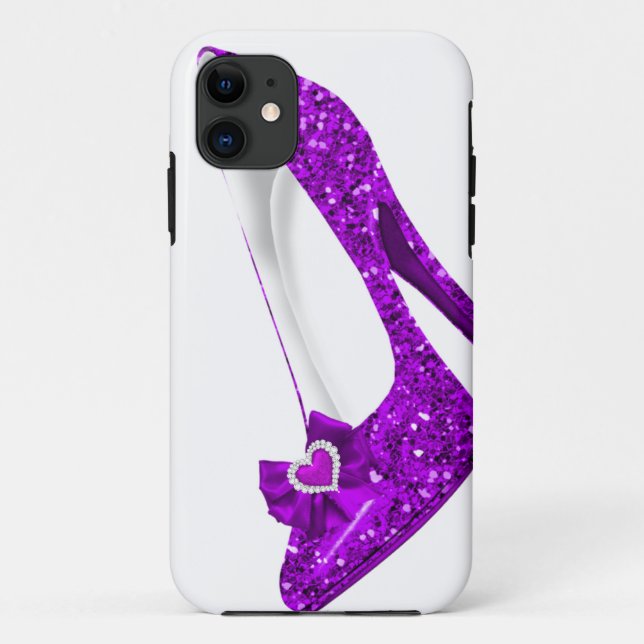 iPhone 5 Purple High Heel Shoe Case-Mate iPhone Case (Back)