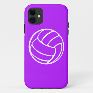 iPhone 5 Volleyball White on Purple 11 Case