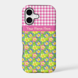 iPhone 5 Xtreme Case Personalize Primroses Gingham