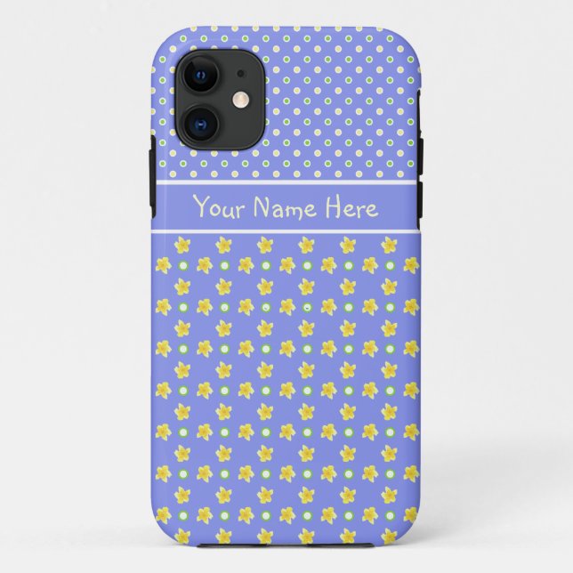 iPhone 5 Xtreme Case Personalize Primroses, Polkas (Back)