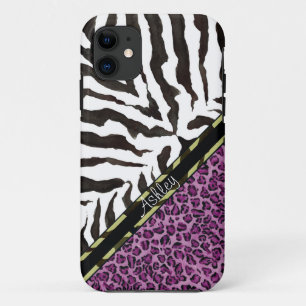 IPhone 5 Zebra Leopard Print, Leopard Pattern iPhone 11 Case