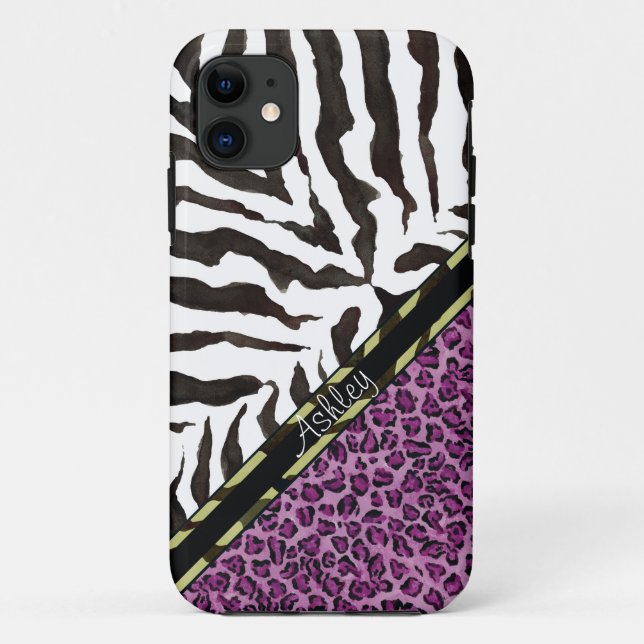 IPhone 5 Zebra Leopard Print, Leopard Pattern Case-Mate iPhone Case (Back)