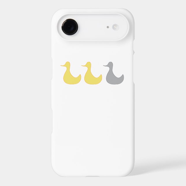 iPhone 6 case Duck  Grey Duck (Back)